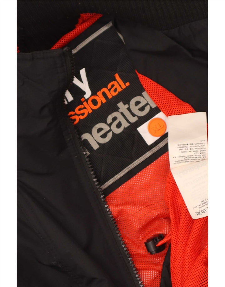 Jaqueta corta-vento feminina Superdry UK 18 XL preto nylon