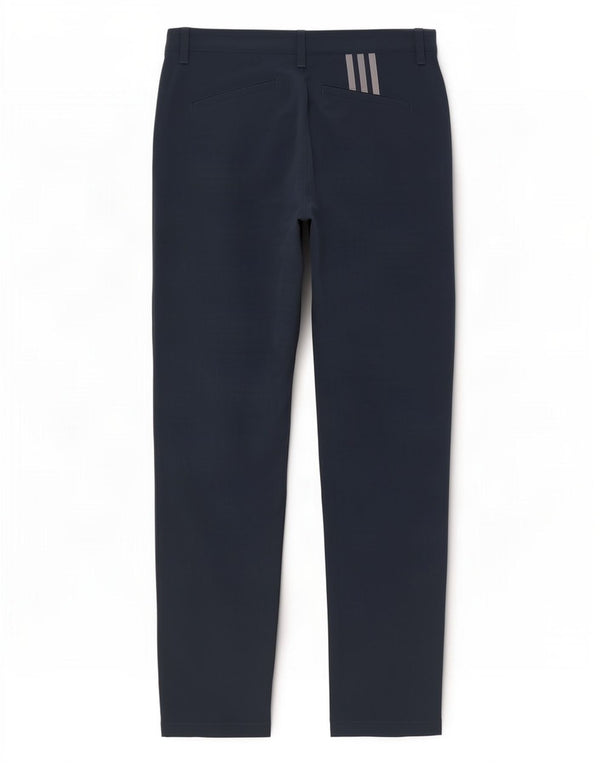 Adidas Mens Slim Chino Trousers W34 L32 Navy Blue Polyester