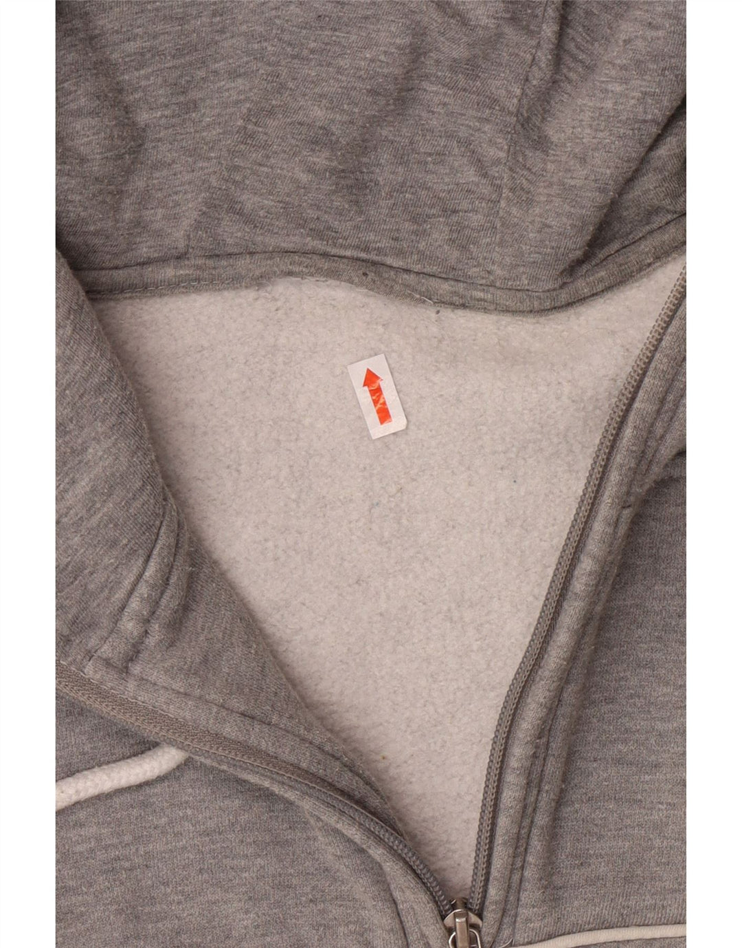 Suéter masculino ELLESSE com capuz e gola com zíper e algodão cinza médio