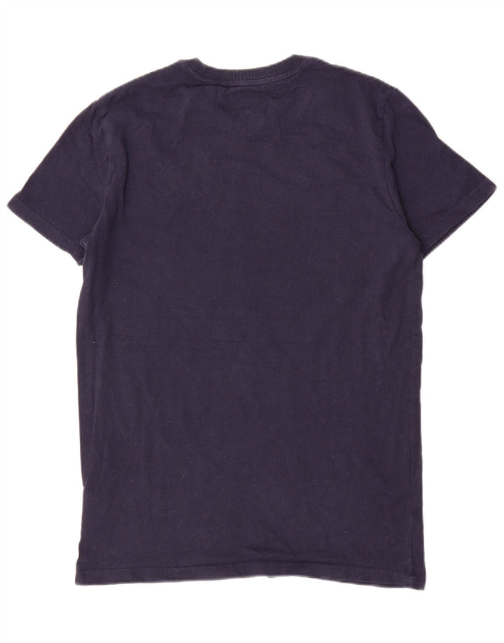 Camiseta masculina Superdry Top médio algodão azul marinho