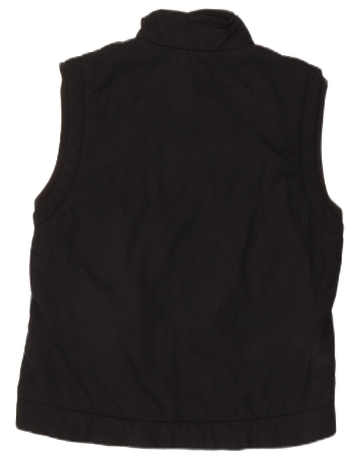 Jaqueta ADIDAS Feminina Sem Mangas UK 14 Grande Poliéster Preto