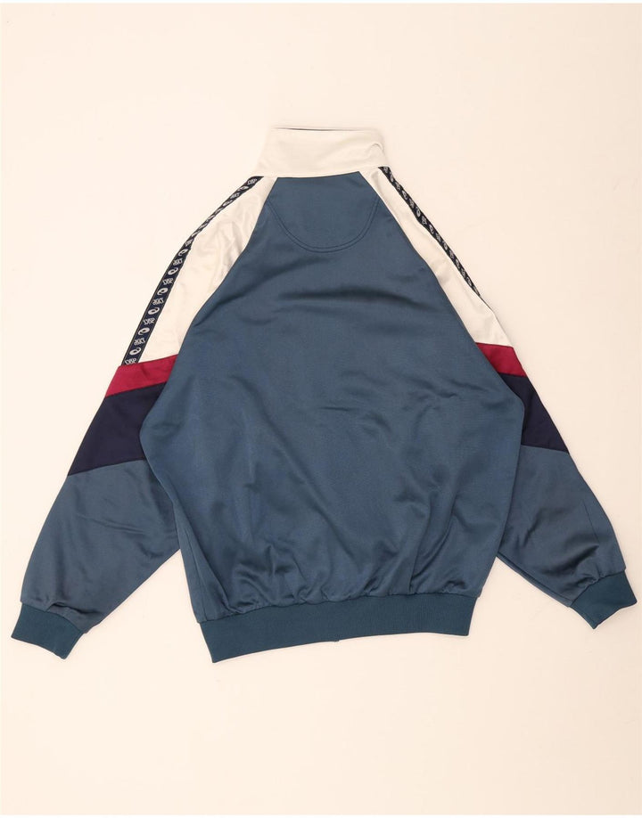 Asics Masculino Graphic Tracksuit Top Jacket IT 50 Médio Azul Marinho Colourblock
