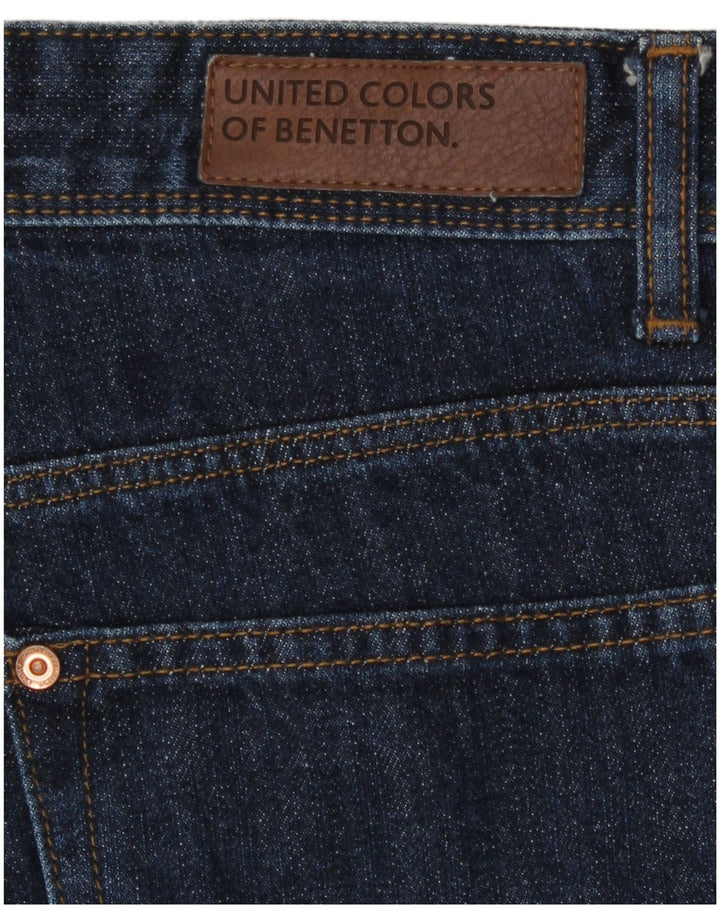 Benetton Calça Jeans Reta Masculina W32 L29 Azul