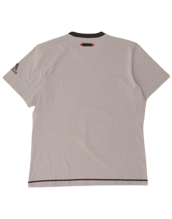 Camiseta Adidas Masculina Graphic Top XL Cinza Poliéster