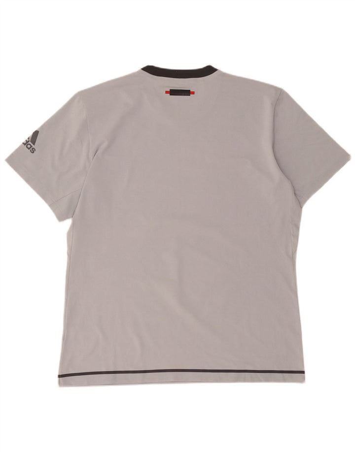 Camiseta Adidas Masculina Graphic Top XL Cinza Poliéster