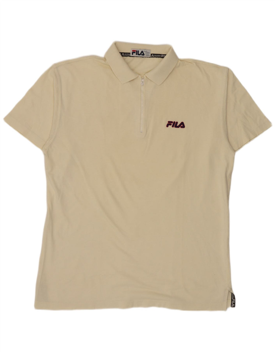 Camisa polo masculina Fila IT 52/54 grande algodão branco