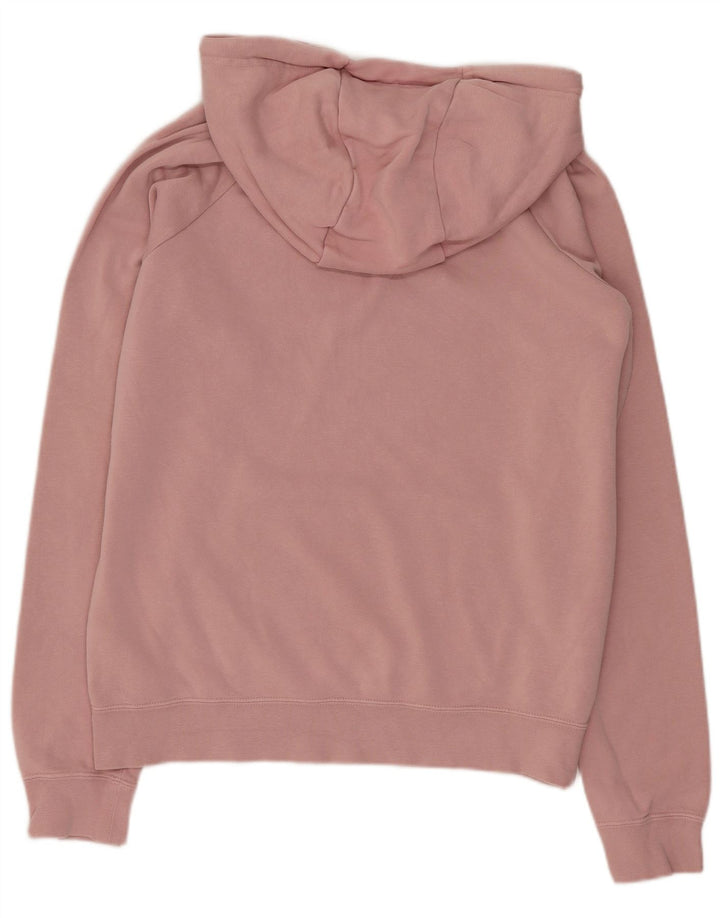 NIKE Womens Oversized Hoodie Jumper UK 10 Pequeno Algodão Rosa