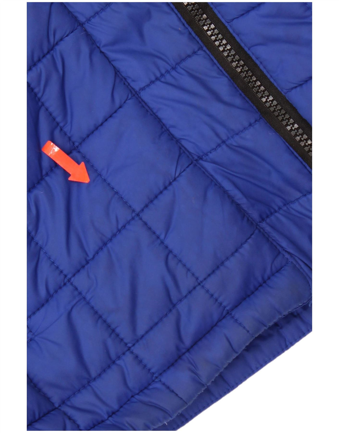 Jaqueta acolchoada com capuz feminina Superdry UK 10 nylon azul pequeno