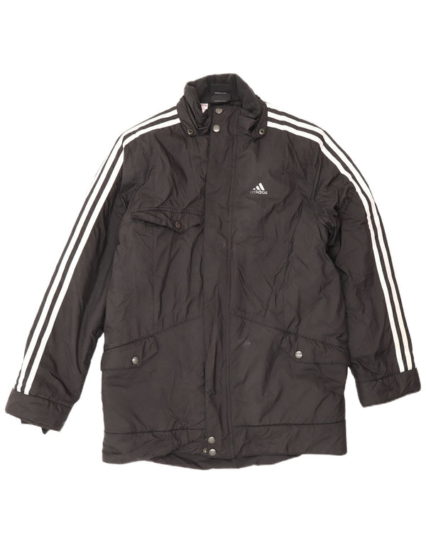Casaco corta-vento gráfico Adidas Boys 13-14 anos preto poliamida