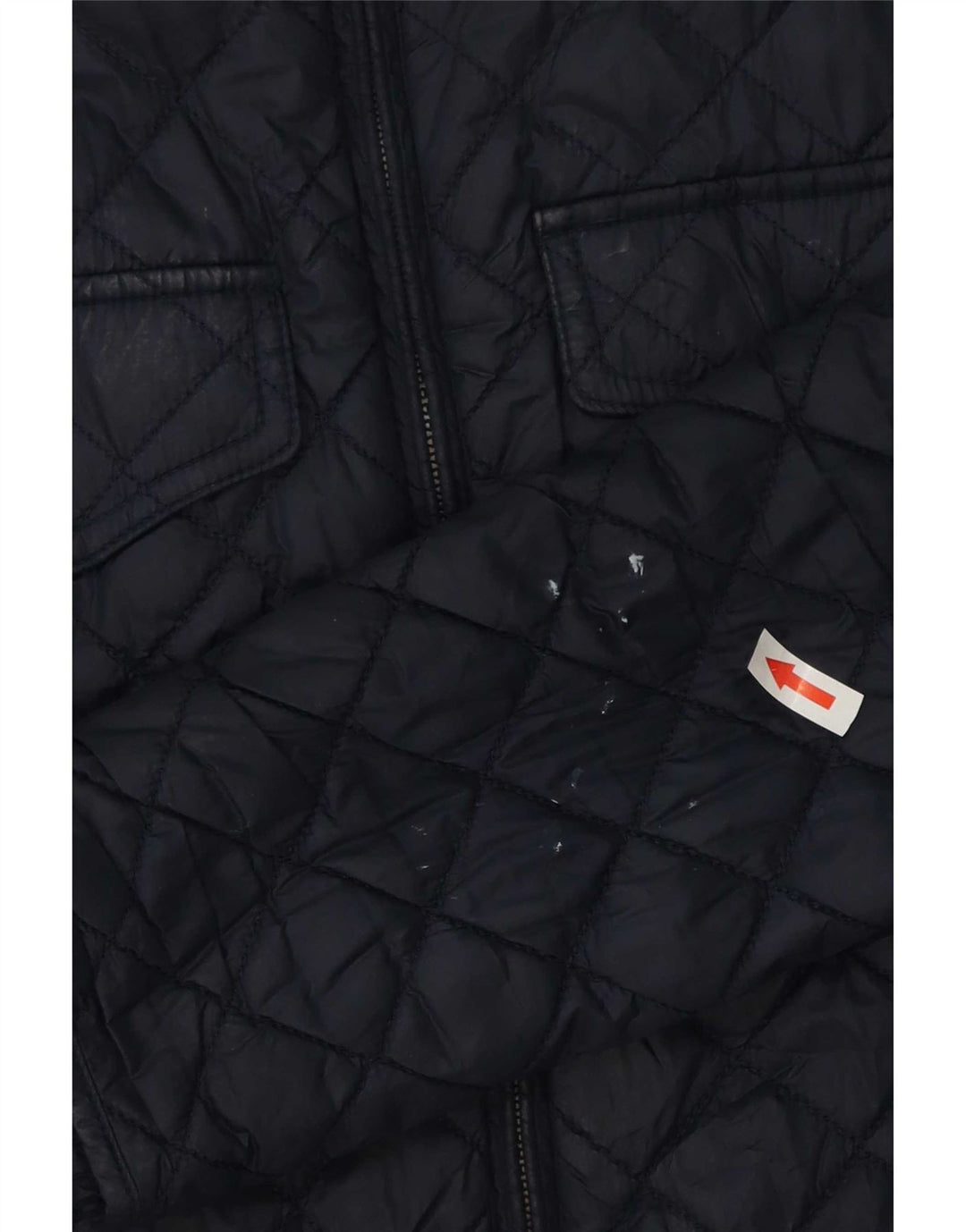 Jaqueta acolchoada feminina Barbour UK 10 pequena azul marinho
