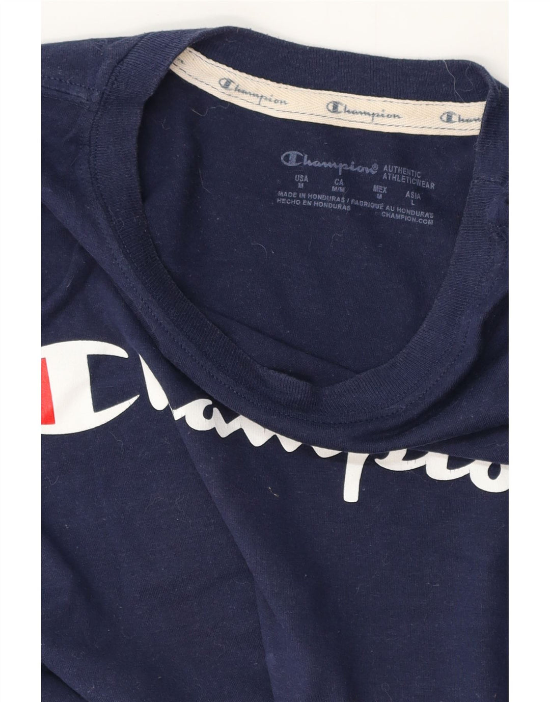 Camiseta feminina com estampa CHAMPION UK 12 médio azul marinho