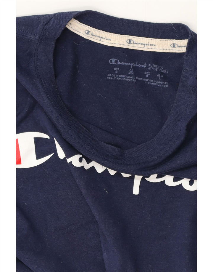Camiseta feminina com estampa CHAMPION UK 12 médio azul marinho