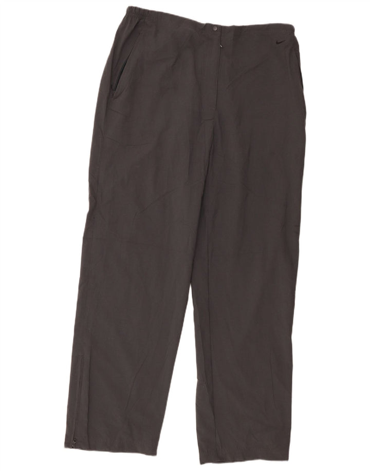 Calça de treino feminina Nike UK 16/18 XL cinza poliéster