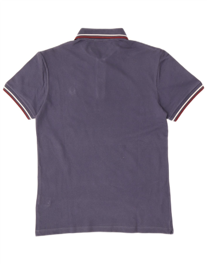Camisa polo masculina leve e elástica Fred Perry de algodão azul marinho médio