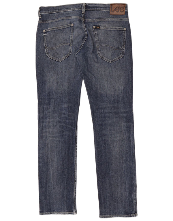 Lee Mens Powell Slim Jeans W34 L34 Azul Algodão