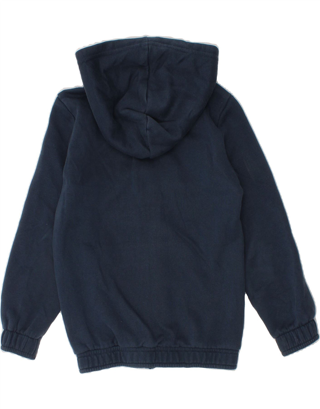 PUMA Boys Graphic Zip Hoodie Sweater 5-6 Years Blue Colourblock Cotton Vintage Puma and Second-Hand Puma from Messina Hembry 
