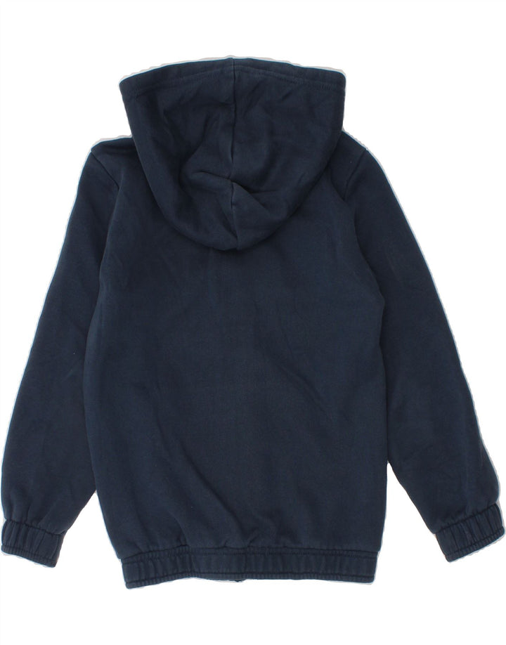 PUMA Boys Graphic Zip Hoodie Sweater 5-6 Years Blue Colourblock Cotton Vintage Puma and Second-Hand Puma from Messina Hembry 