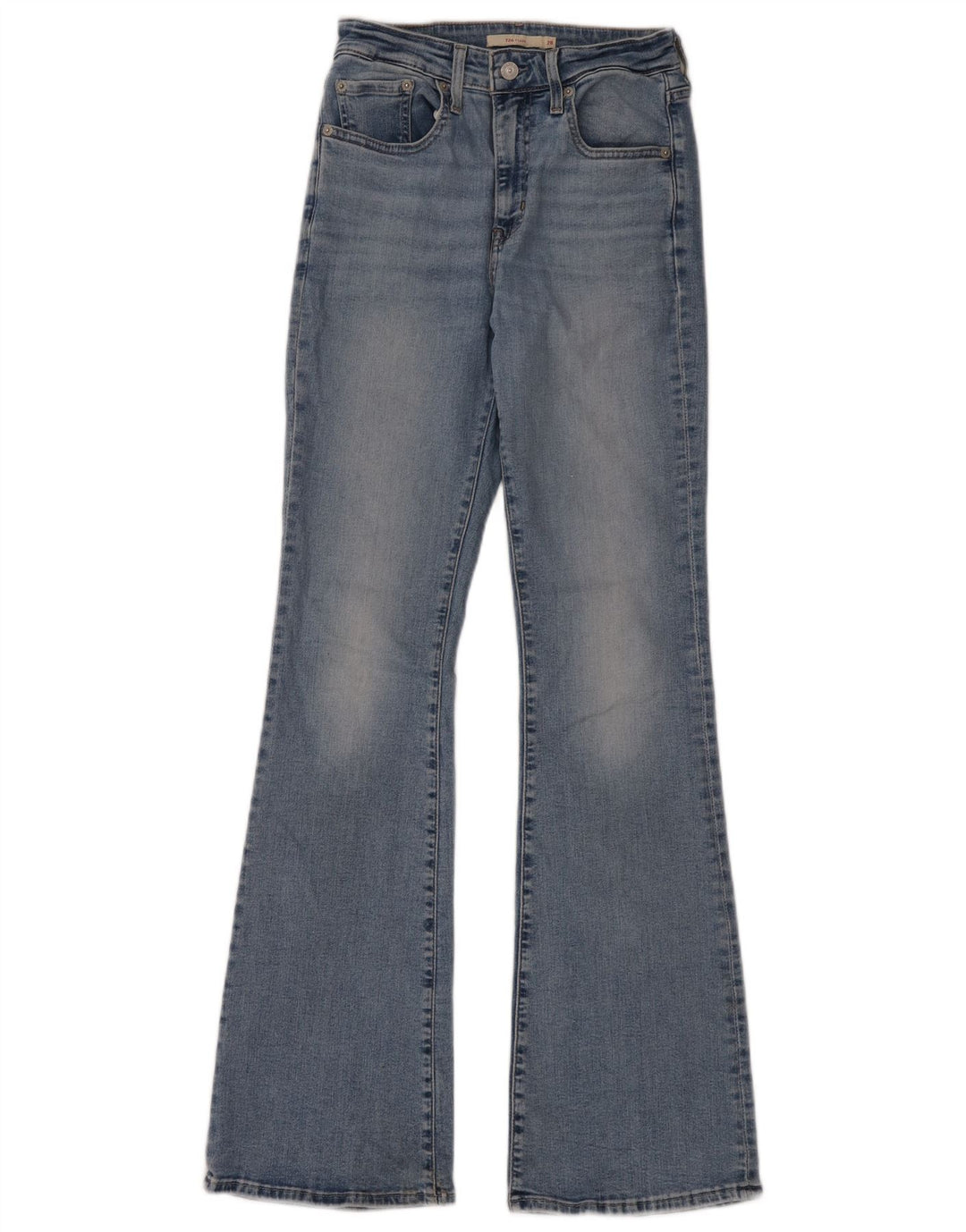 Calça jeans feminina Levi's 726 Flared W28 L34 azul algodão