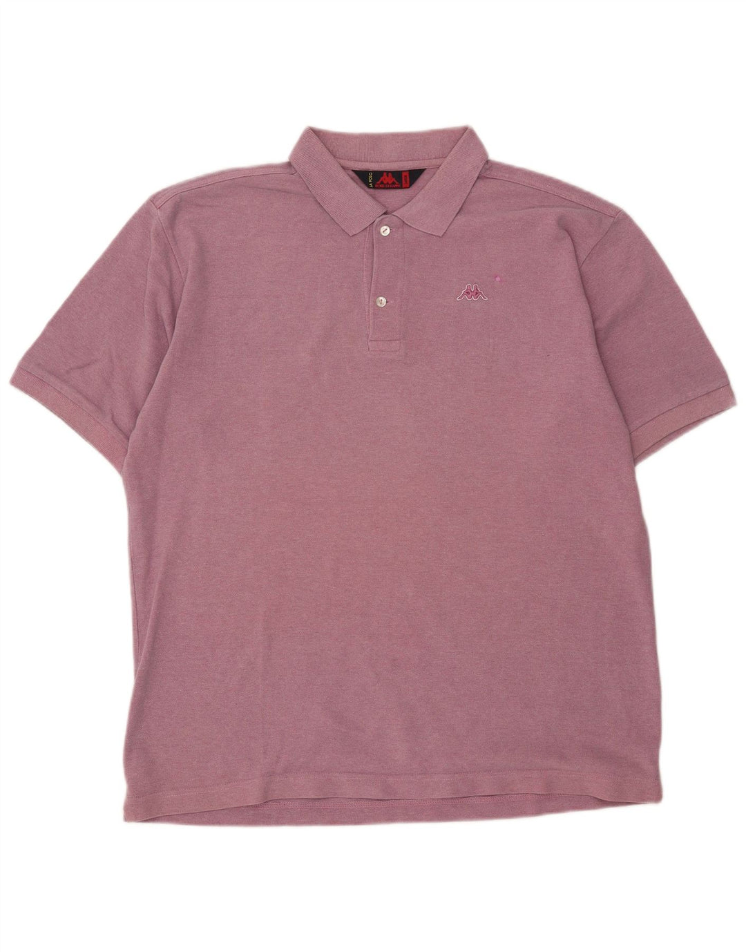 Camisa polo masculina KAPPA grande rosa algodão clássico