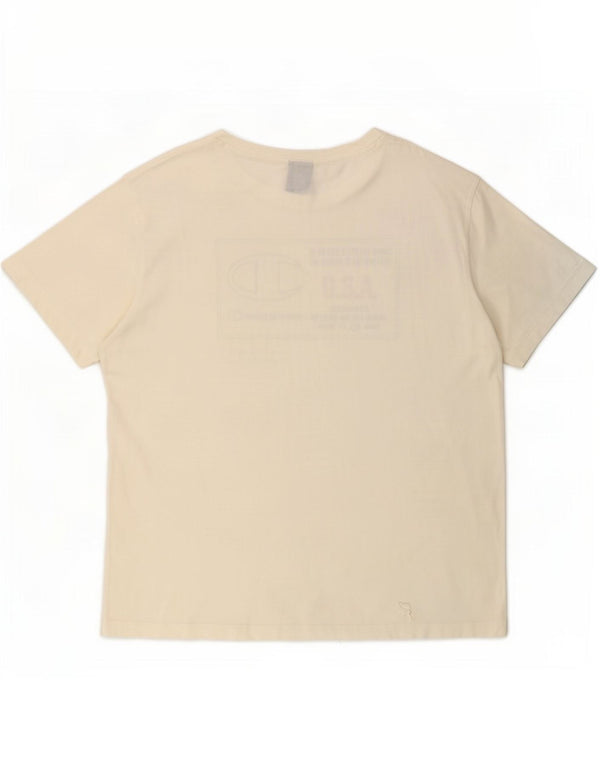 Champion Mens Graphic T-Shirt Top XL Branco