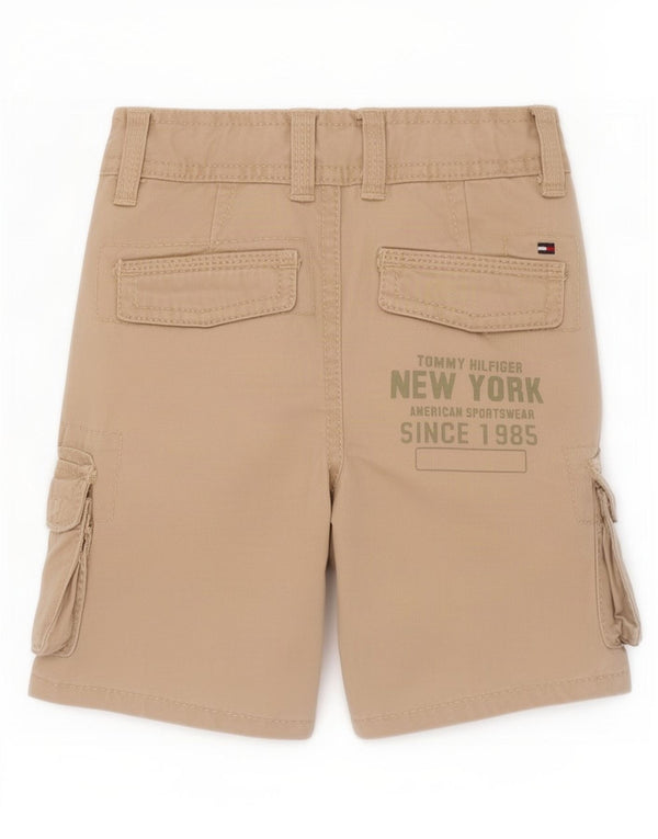 Tommy Hilfiger Shorts Cargo Gráfico para Bebês Meninos 3-6 Meses W18 Algodão Bege
