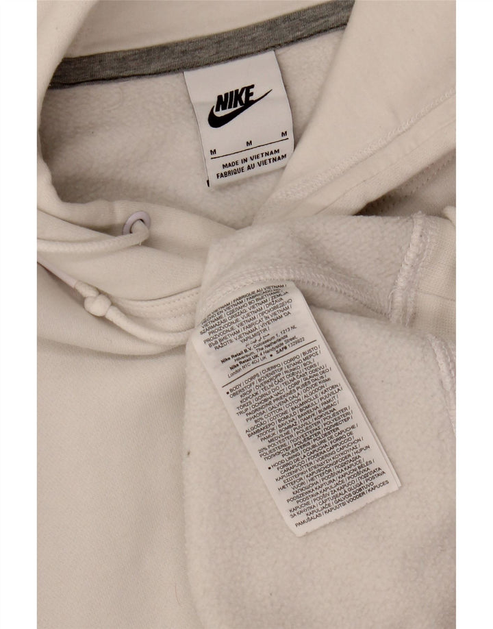 Nike Mens Hoodie Jumper Médio Algodão Branco