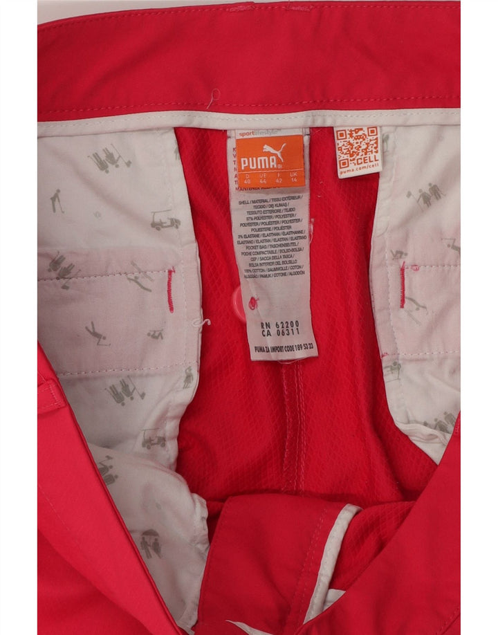 Shorts Chino Feminino Puma UK 14 Grande W34 Poliéster Rosa