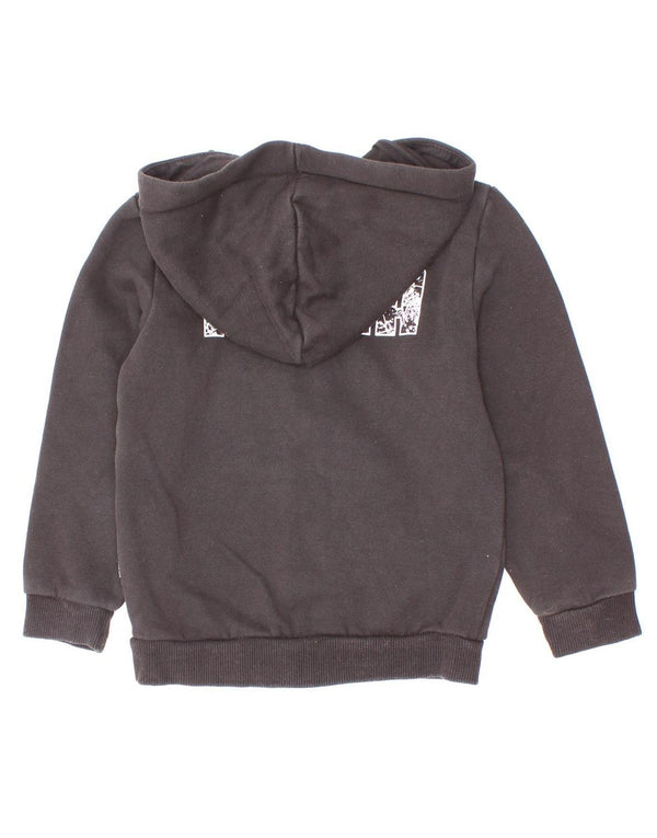 Suéter Puma Boys Graphic Zip com capuz 3-4 anos algodão preto