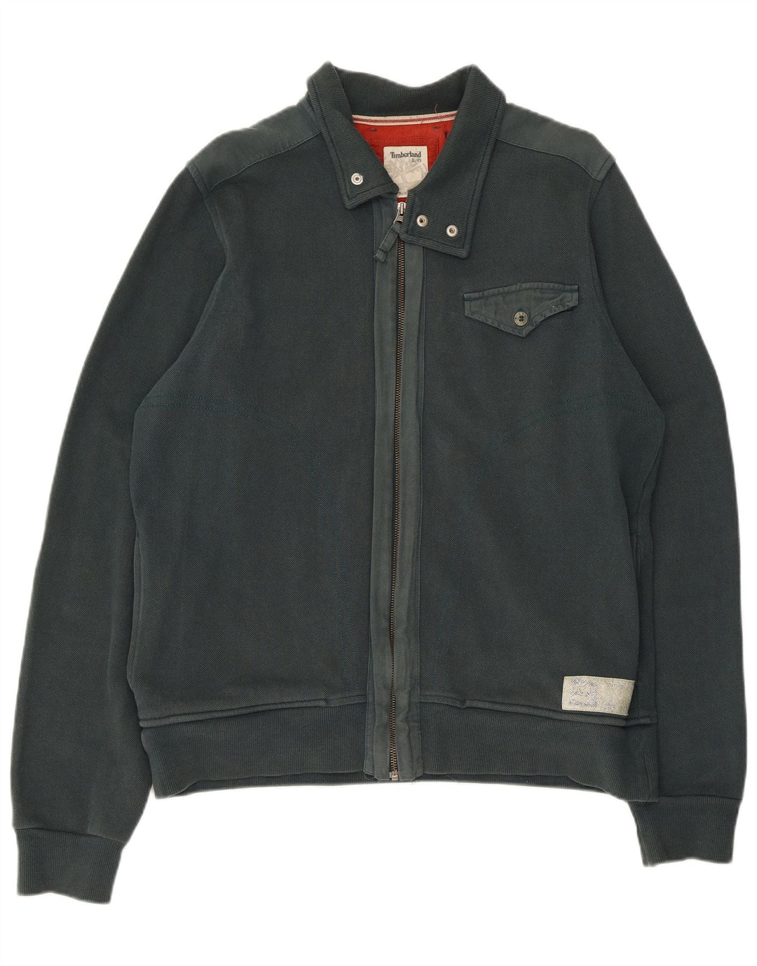 Timberland Mens Tracksuit Top Jacket Grande Algodão Verde
