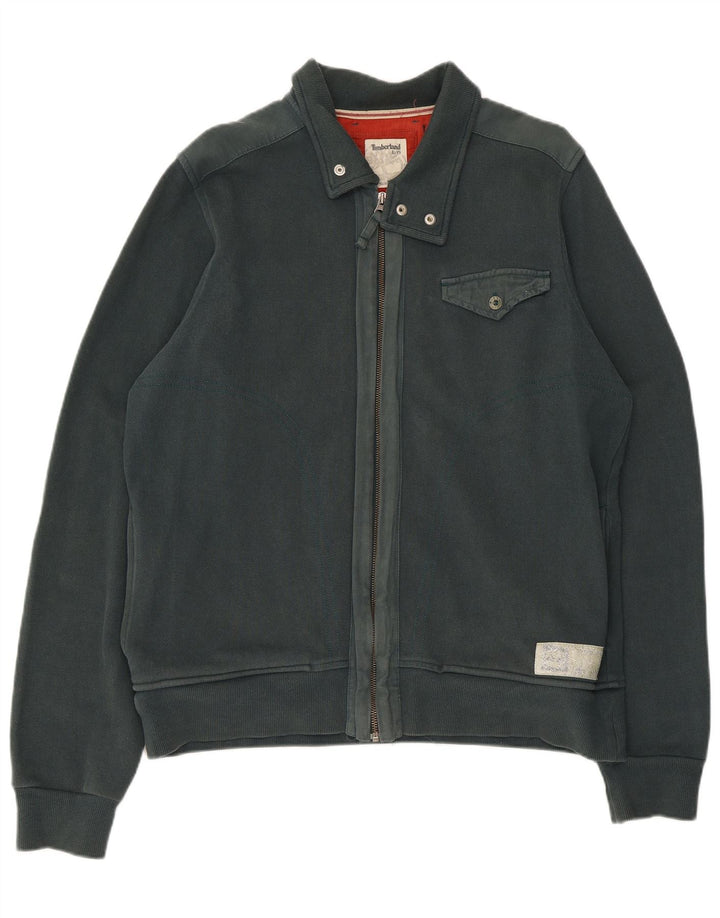 Timberland Mens Tracksuit Top Jacket Grande Algodão Verde