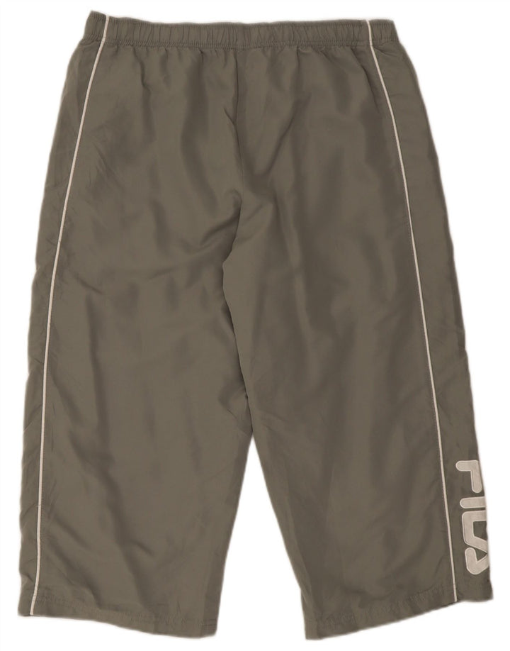 Fila Mens Graphic Capri Calças de treino XL cinza poliéster
