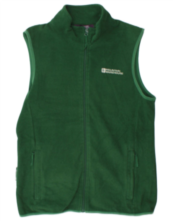 Mountain Warehouse Mens Fleece Gilet UK 12 poliéster verde médio