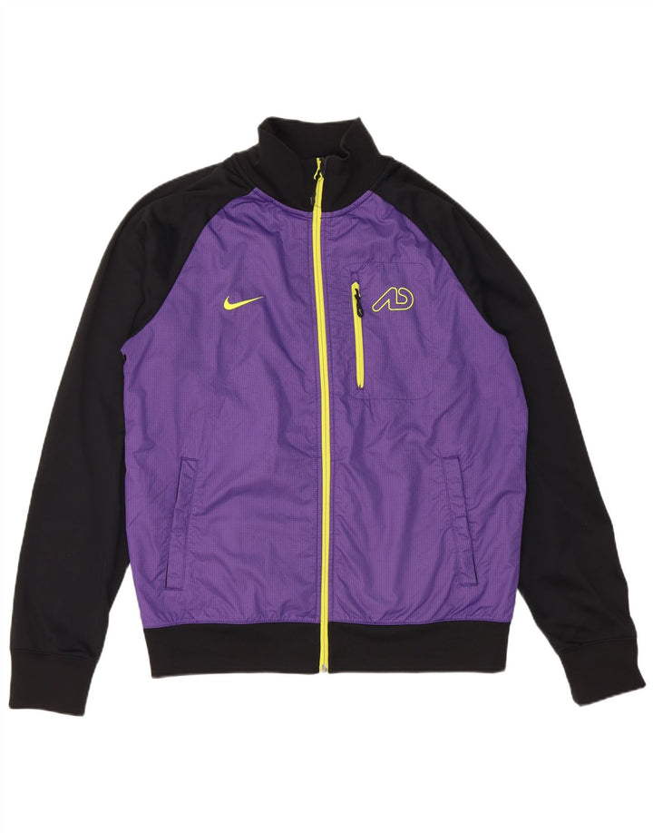 Nike Mens Tracksuit Top Jacket Médio Roxo Colorblock