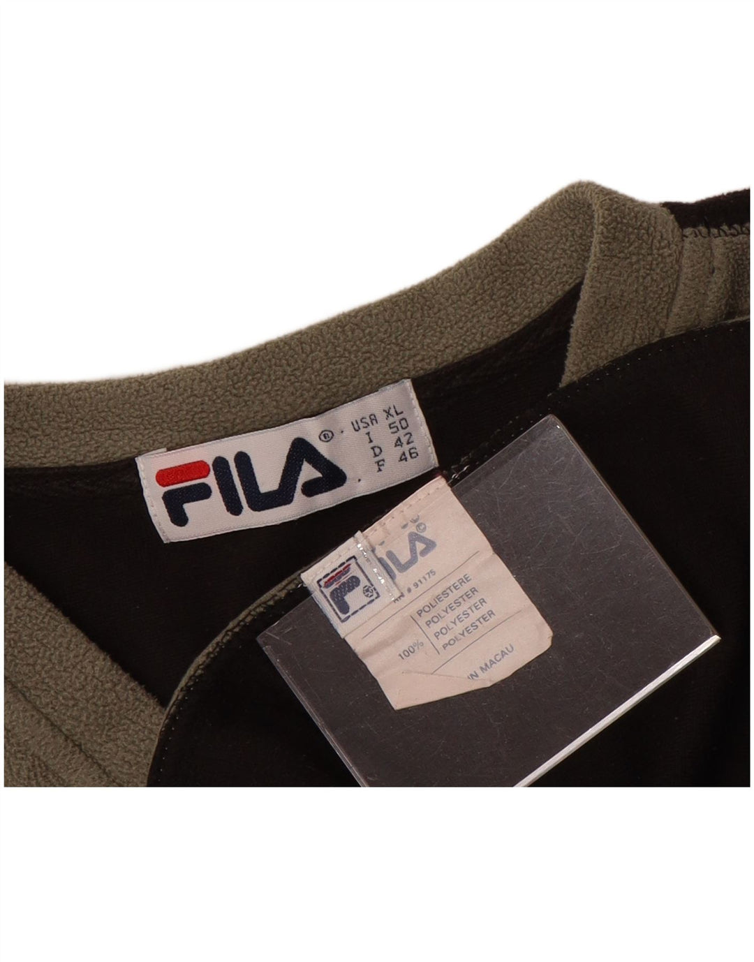 Fila Womens Fleece Jumper UK 18 XL Cinza Colourblock Poliéster