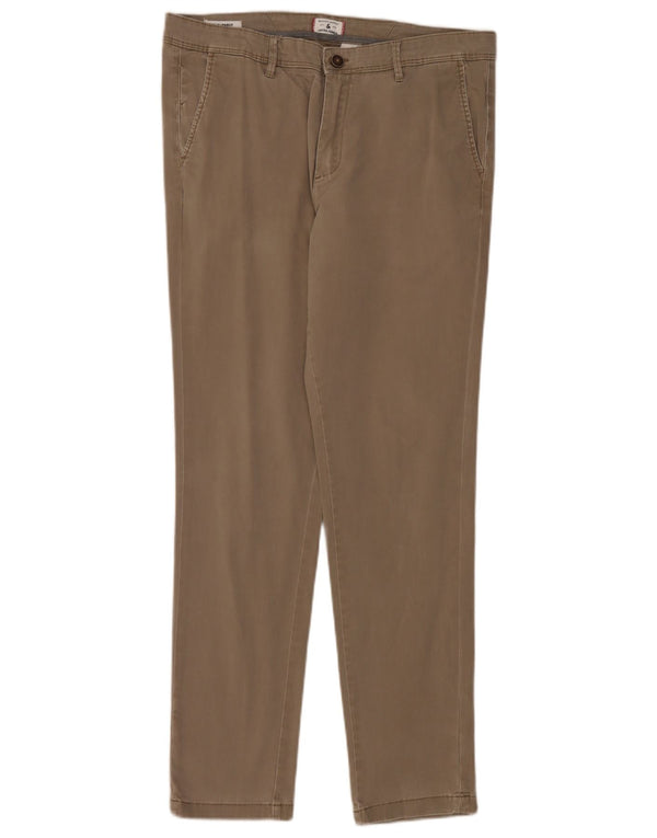 Calça masculina Jack & Jones Marco Slim Chino W34 L32 algodão bege