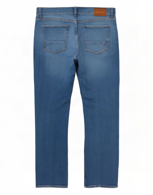 Tommy Hilfiger Masculino Mercer Regular Fit Straight Jeans W36 L32 Azul Algodão