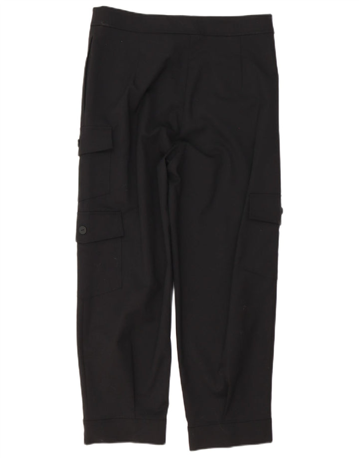 Calça cargo feminina Sundek reta média W30 L26 algodão preto