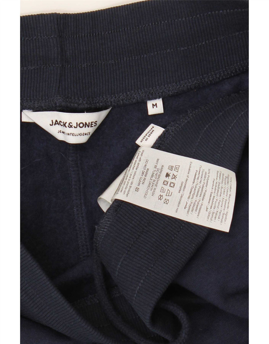 Calça de treino masculina Jack & Jones Graphic Joggers médio azul marinho