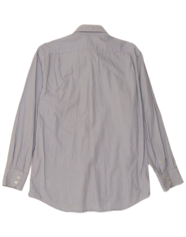 Camisa masculina LACOSTE tamanho 40 algodão azul médio