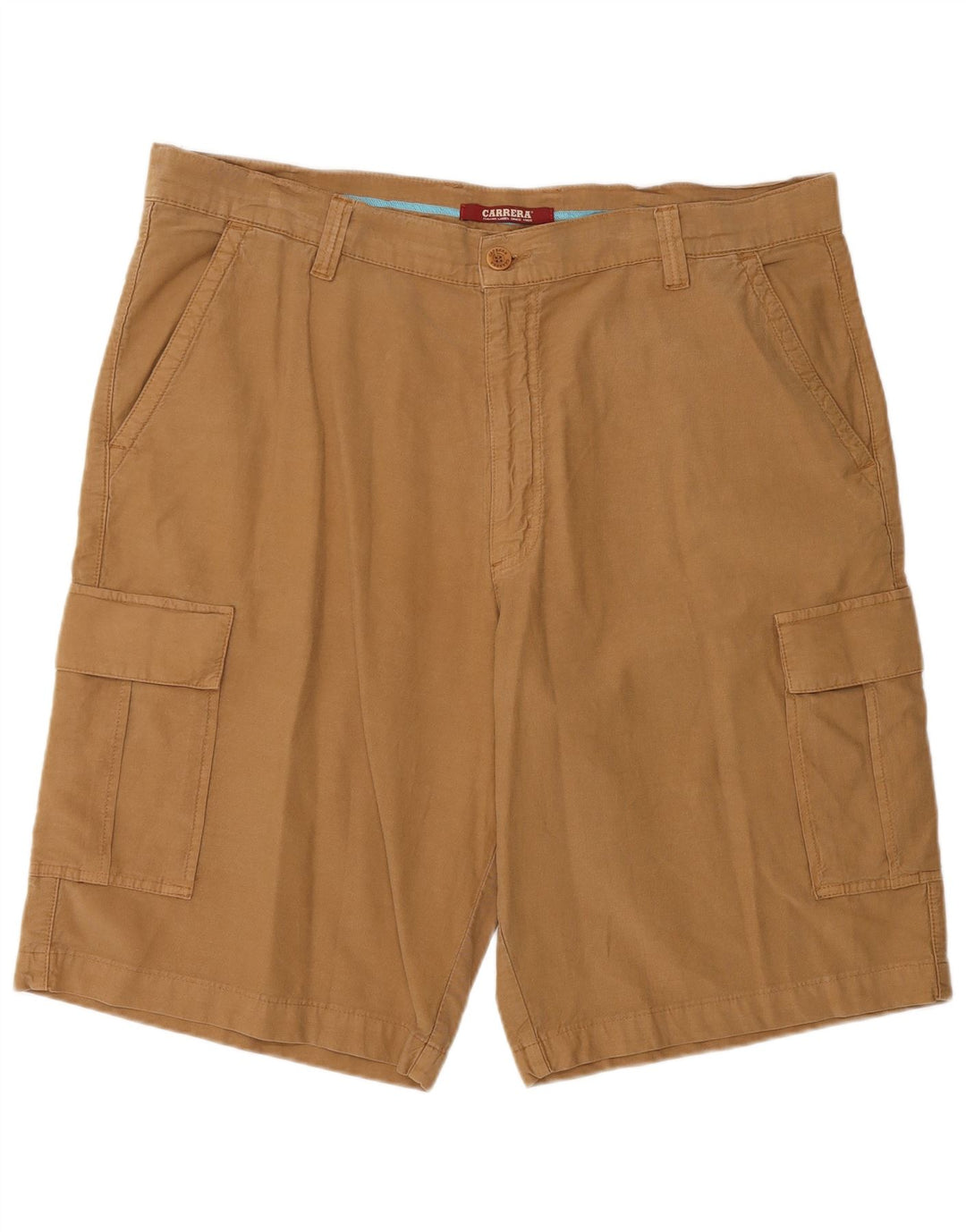 Carrera Mens Cargo Shorts IT 56 3XL W40 Algodão Bege