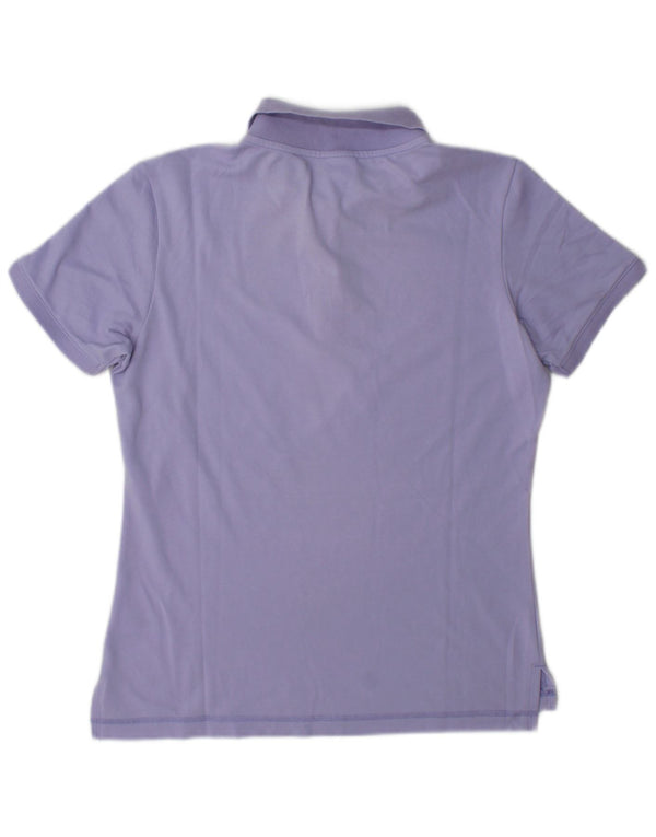 Camisa polo feminina Champion UK 16 grande algodão roxo