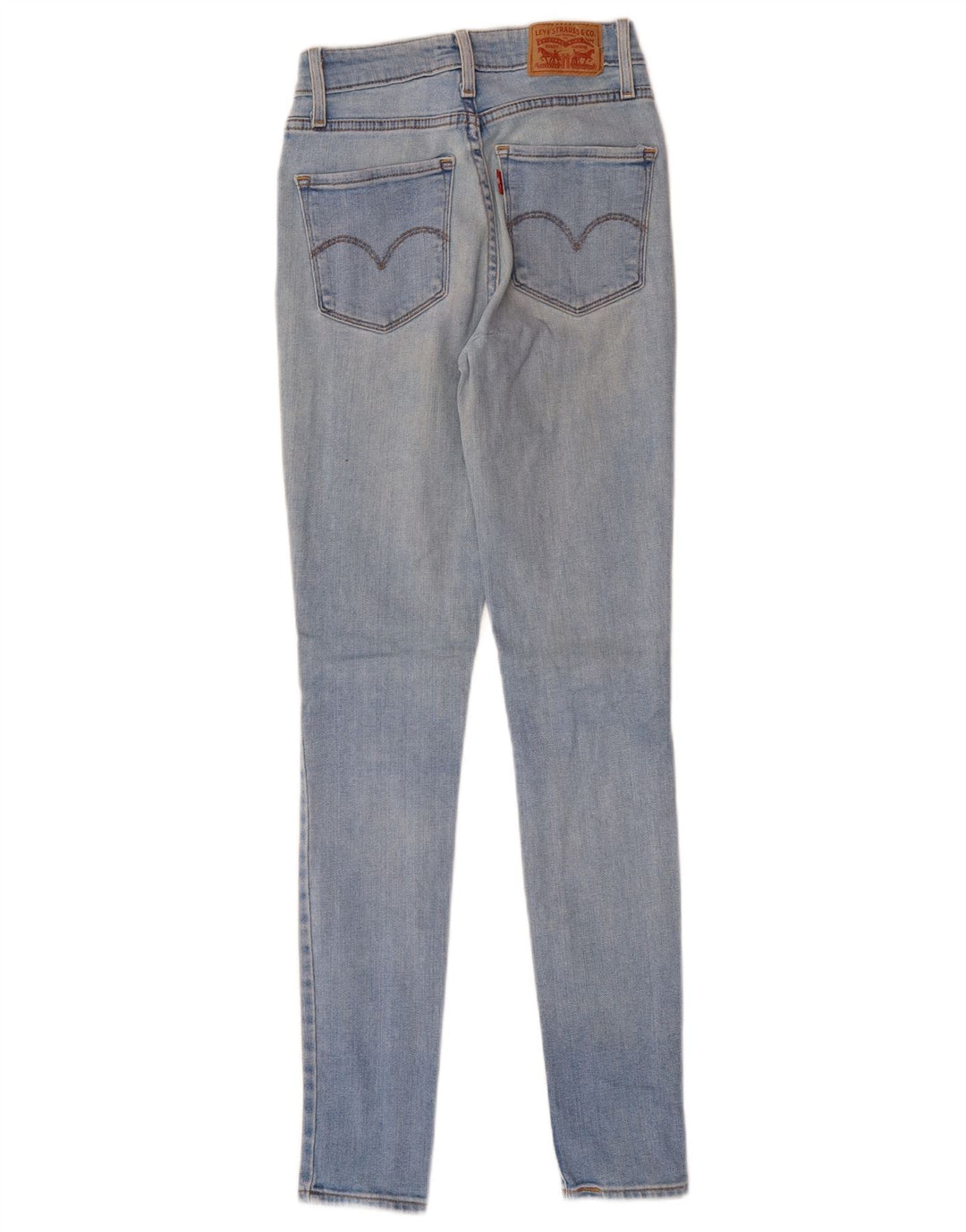 Calça jeans feminina LEVI'S 721 cintura alta skinny W24 L29 algodão azul
