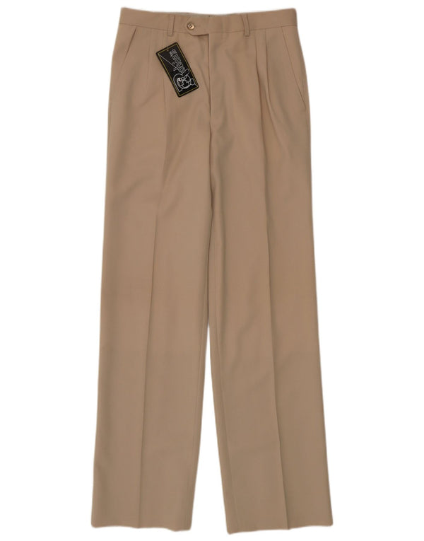 Calça masculina Robin's Pegged Suit IT 46 pequena W28 L32 lã virgem bege