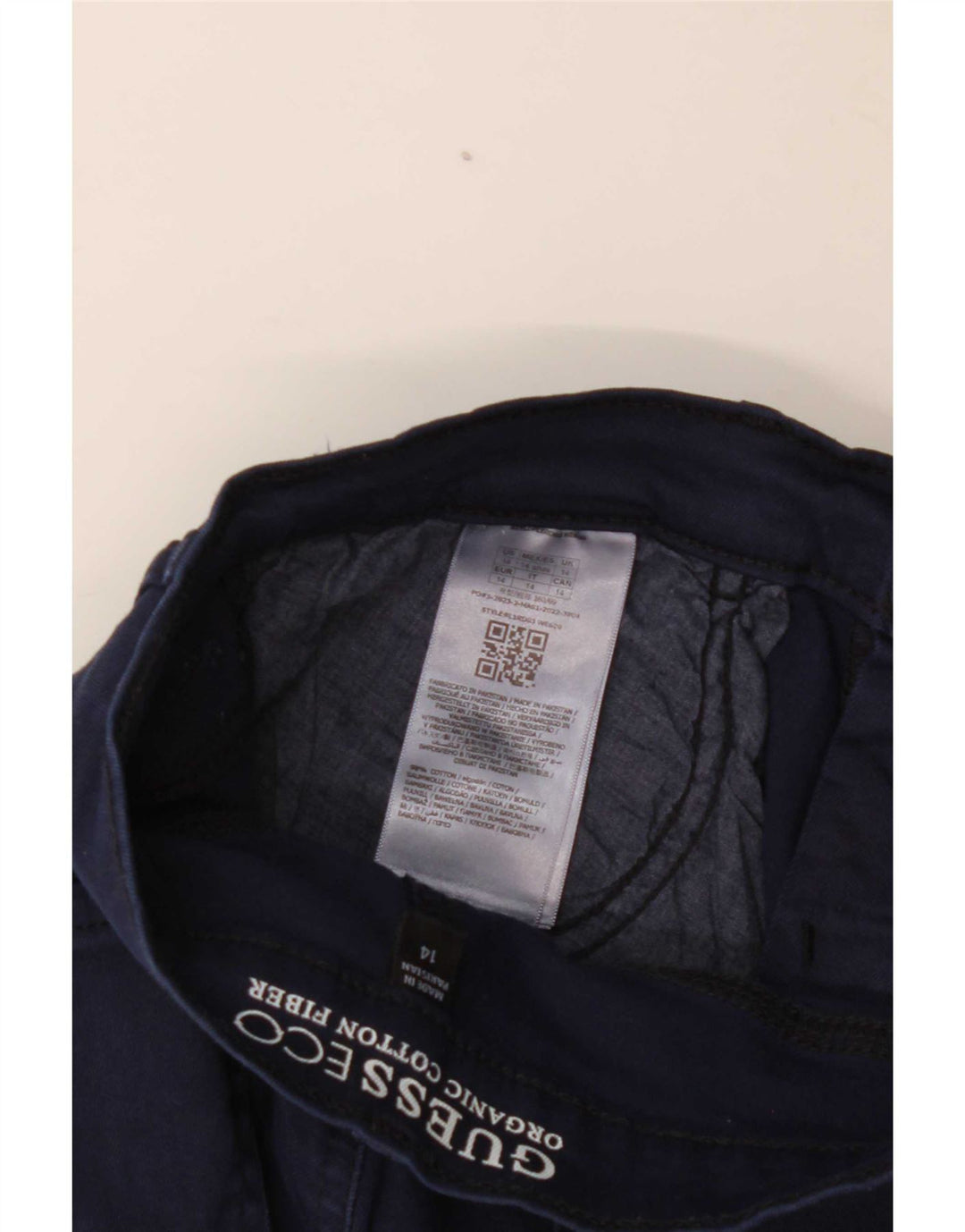 Shorts jeans Guess Boys 13-14 anos W28 algodão azul