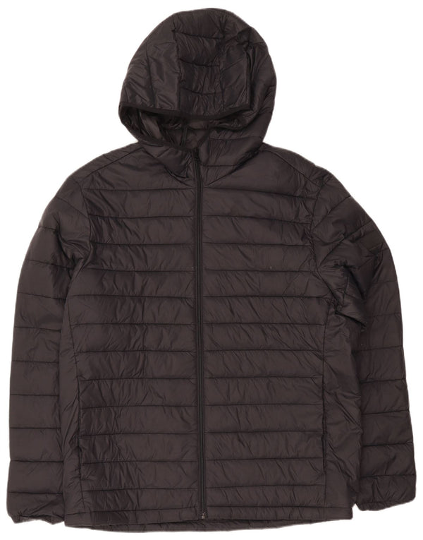 Jaqueta masculina acolchoada com capuz Jack & Jones UK 42 XL preta