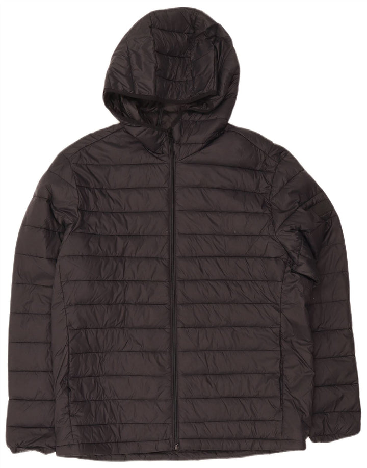 Jaqueta masculina acolchoada com capuz Jack & Jones UK 42 XL preta