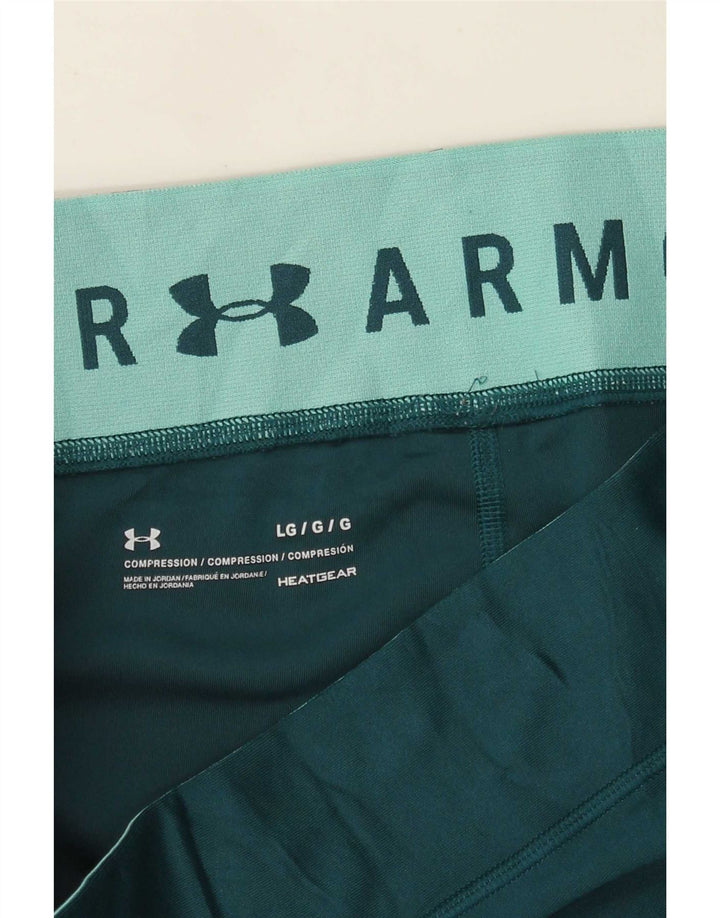 Under Armour Womens Compression Capri Leggings Reino Unido 14 Grande Verde