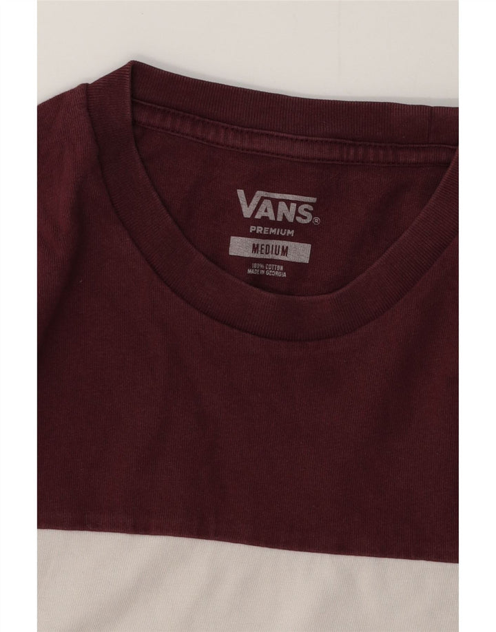 Camiseta masculina gráfica VANS Top médio multicolorido algodão colorblock