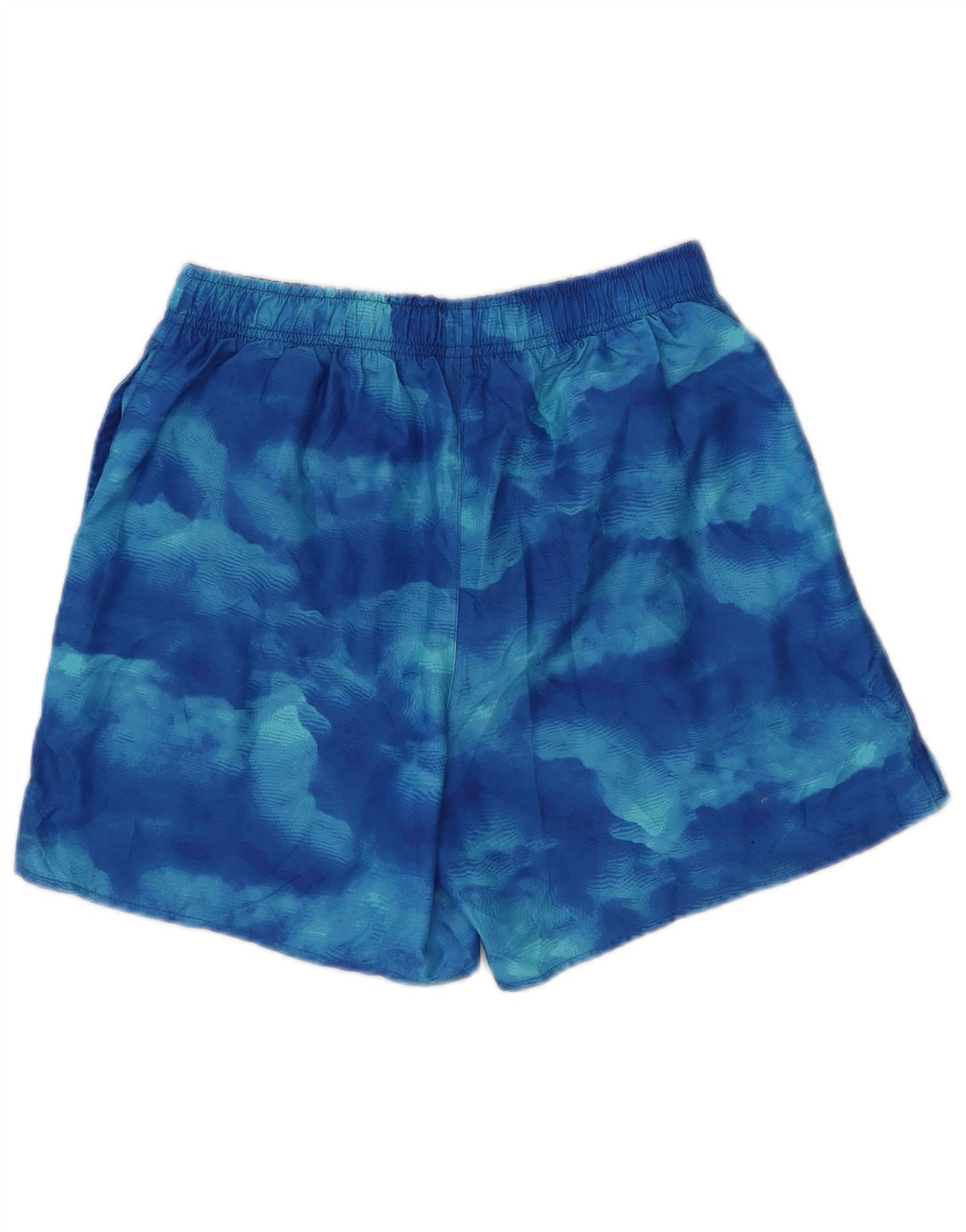 Shorts de natação masculino Nike médio azul tie-dye poliéster