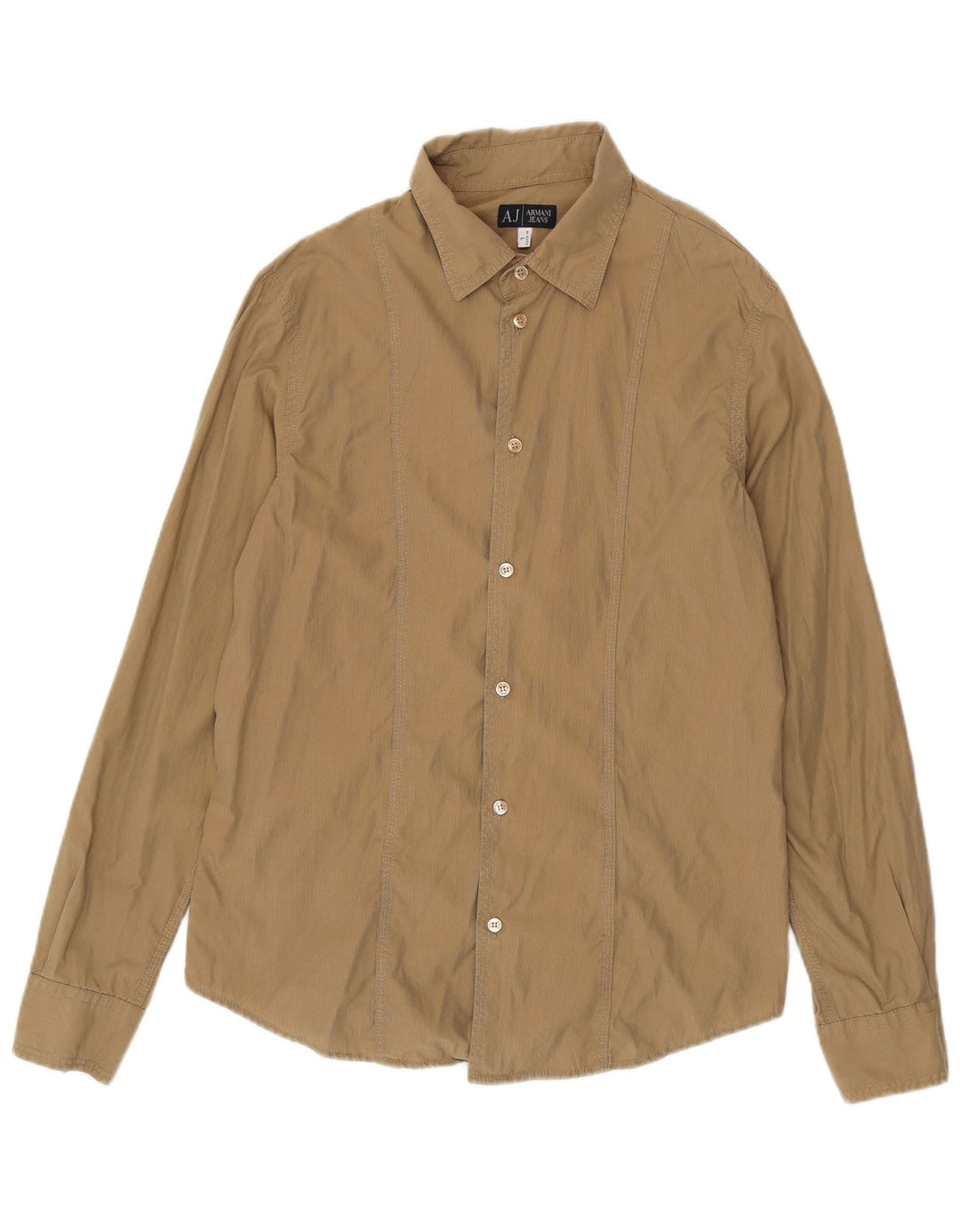 Camisa masculina Armani Jeans grande bege